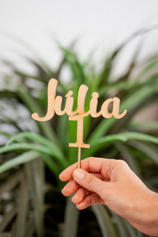 Cake Toppers de Madera Personalizados - Diseñados a Tu Gusto