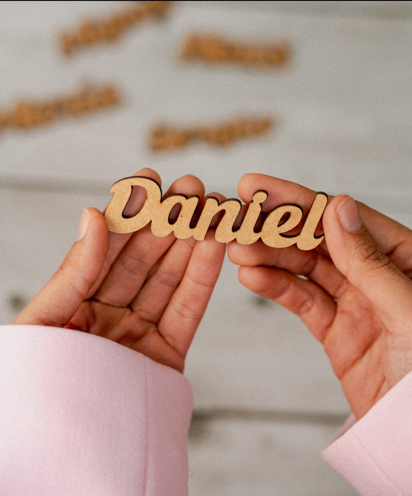 Marca sitios de Madera Personalizados - Detalles para Invitados